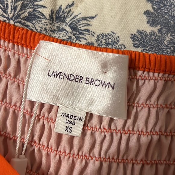 Lavender Brown 100% Silk Cal Top in Cara Cara, Size XSmall, NWT - Picture 12 of 17